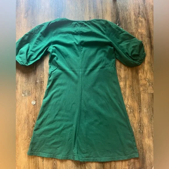 Anthropologie Green short sleeve dress - Picture 5 of 5